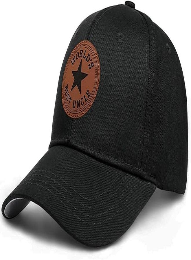 Supload Uncle Gifts from Niece Nephew Worlds Best Uncle Ever Hat Christmas Fathers Day Birthday Gifts for Uncle Black - Image 4